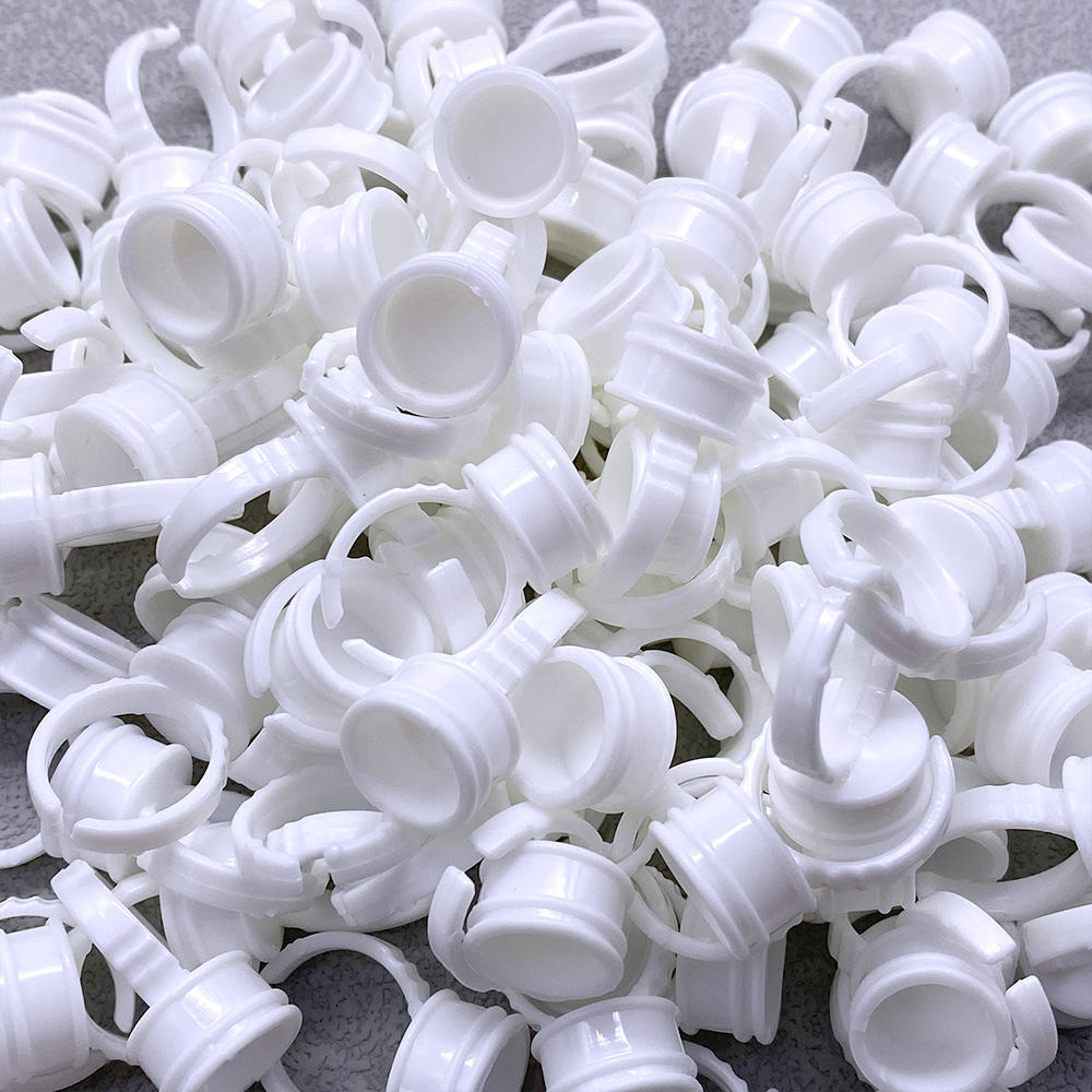 100Pcs Disposable Glue Ring Cu - Eyelash Extension Class ulasan dan harga