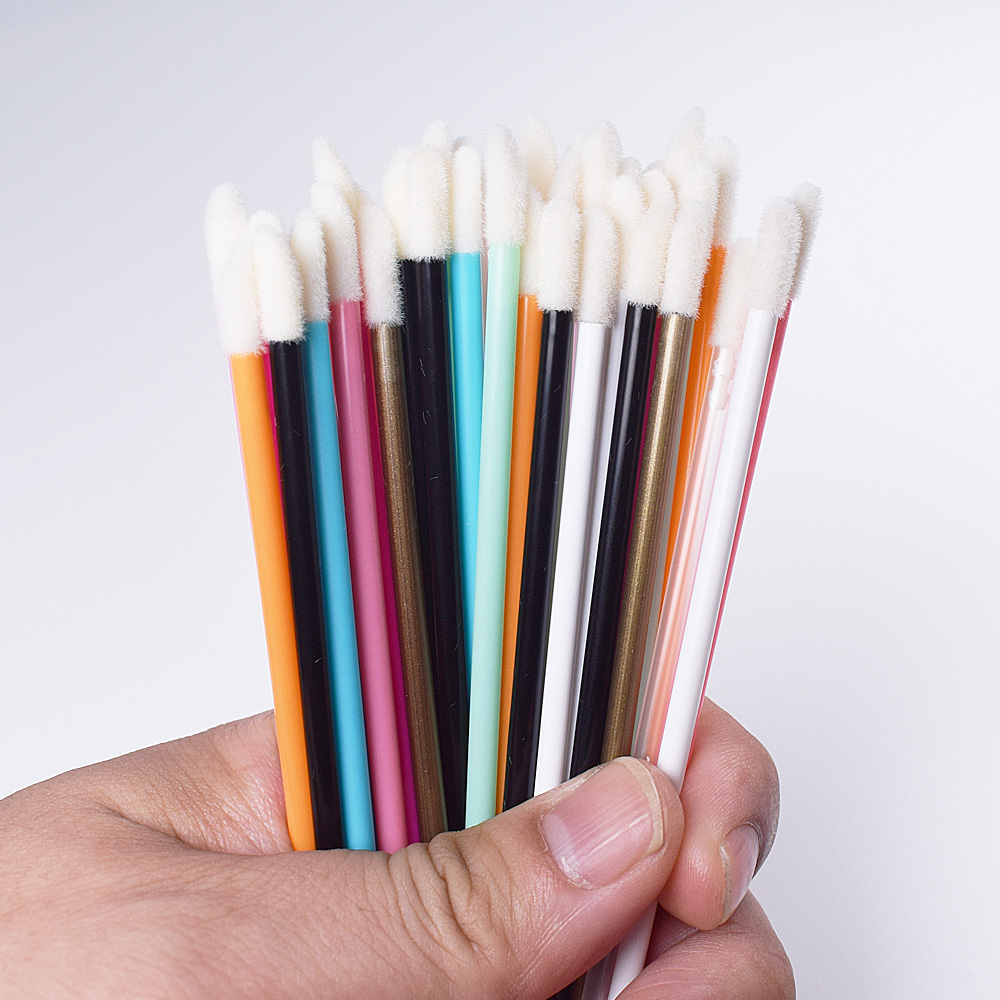 50Pcs Disposable Lip Brush Eye - Eyelash Extension Options ulasan dan harga