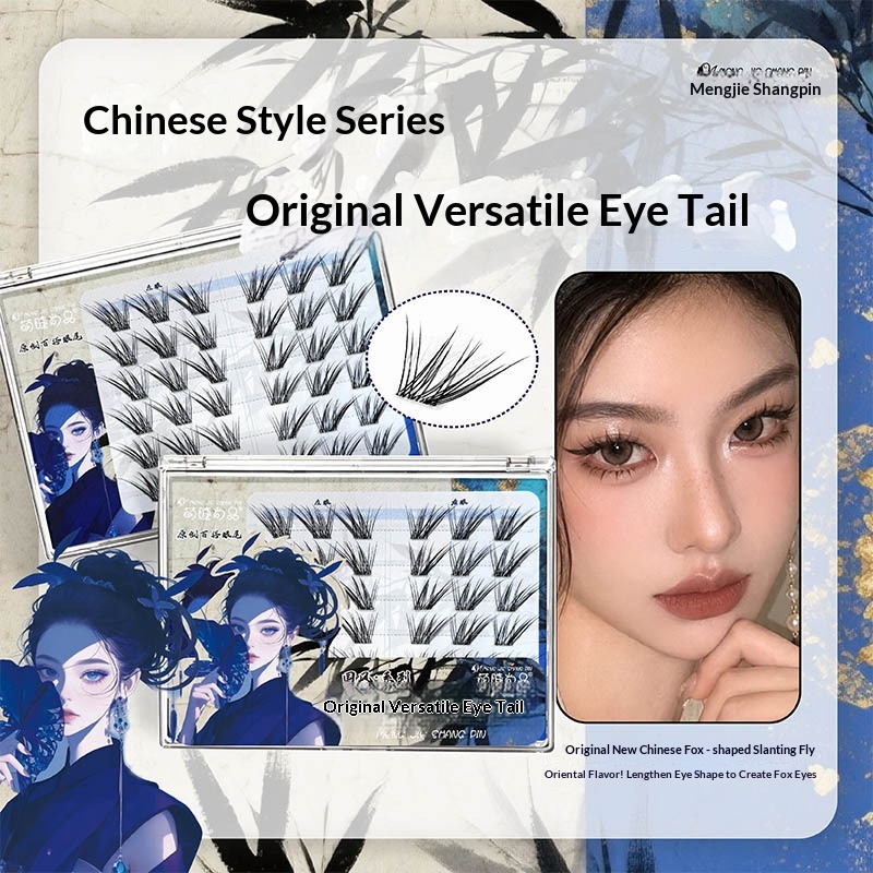 Glueless Fox Eye False Eyelash - Eyelash Extension Fox Eye ulasan dan harga