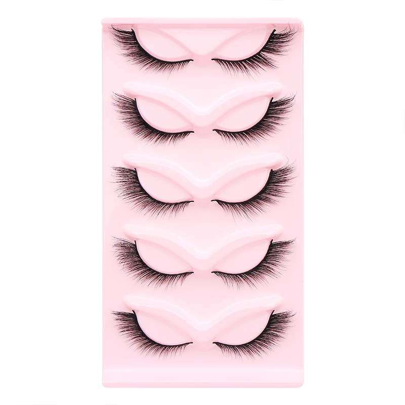 5 Pairs Fluffy False Eyealshes - Eyelash Extension Fox Eye ulasan dan harga