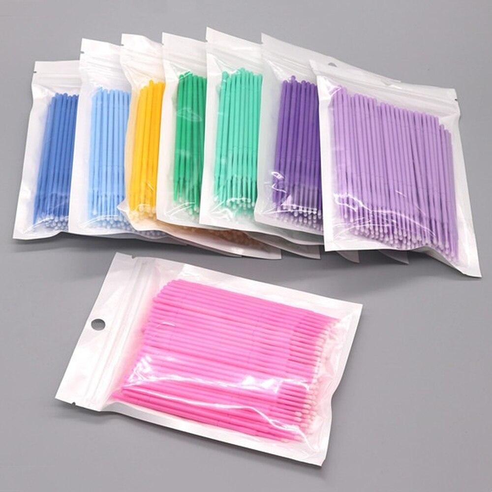 100pcs/lot Micro Brushes Make  - Eyelash Extension Cleaning ulasan dan harga