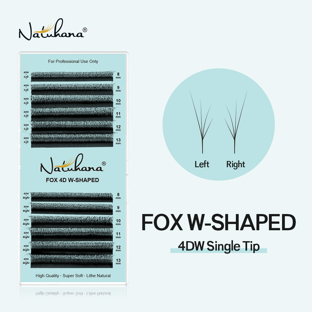 NATUHANA Fox 4D W Shape Eyelas - Eyelash Extension Fox Eye ulasan dan harga