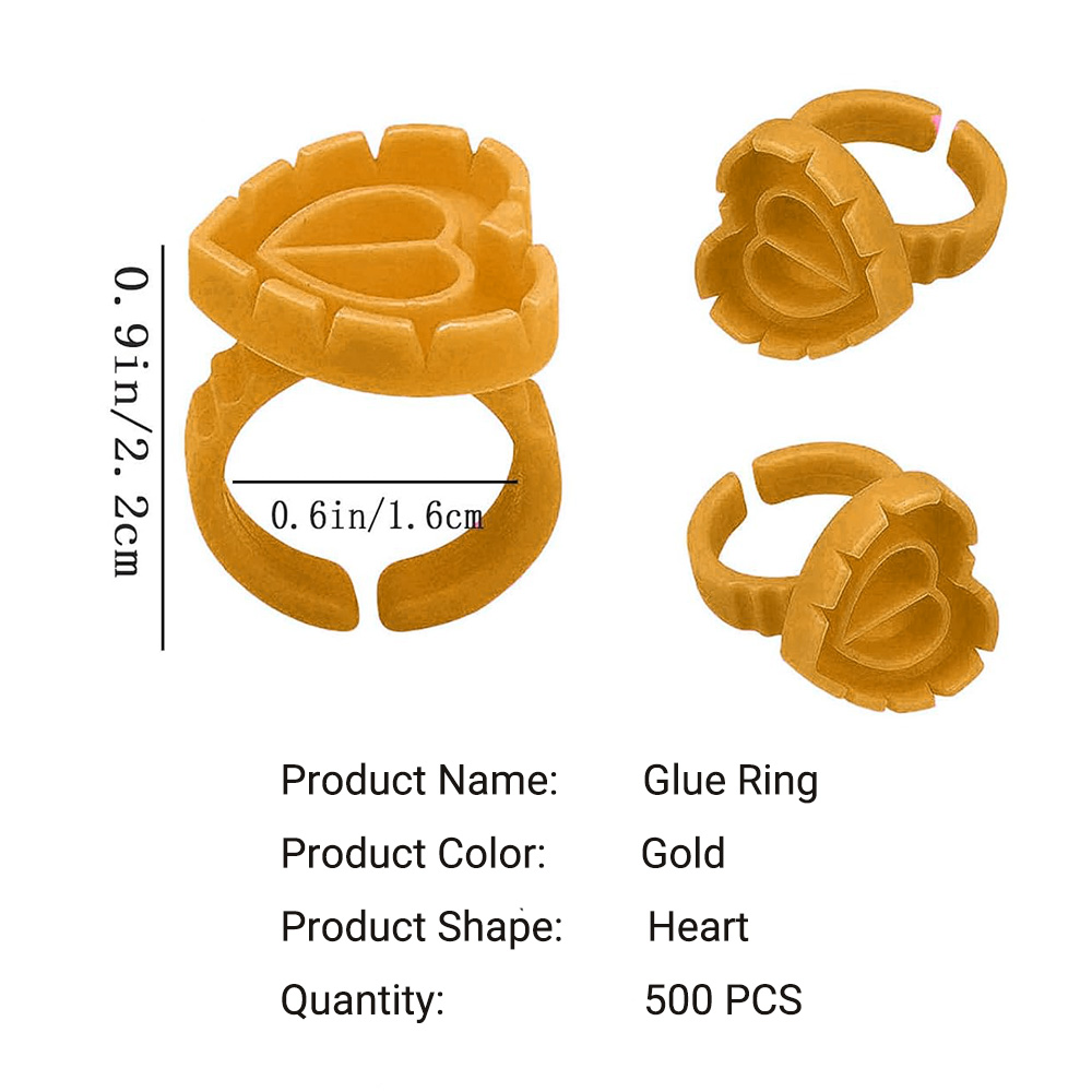 500PCS Glue Rings for Lash Ext - Eyelash Extension Class ulasan dan harga