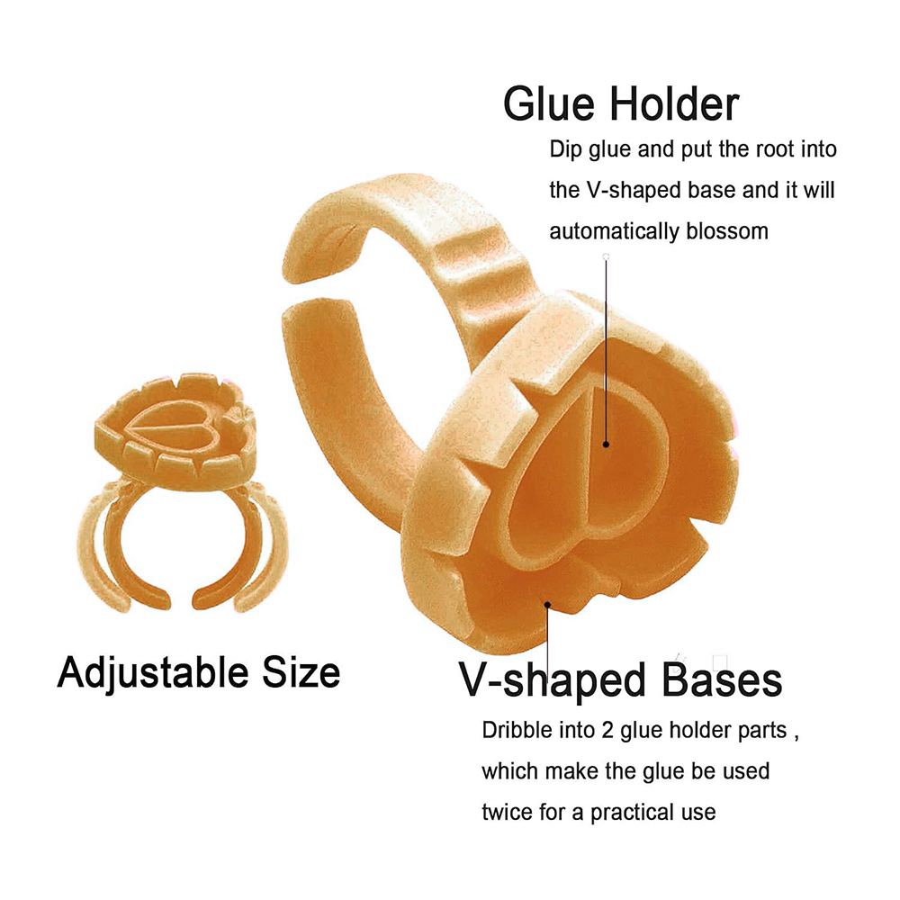 500PCS Glue Rings for Lash Ext - Eyelash Extension Class ulasan dan harga