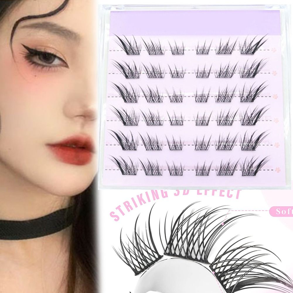 New 3D Cat Eye Self Adhesive L - Eyelash Extension Fox Eye ulasan dan harga
