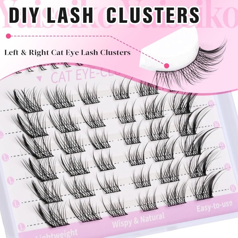 New 3D Cat Eye Self Adhesive L - Eyelash Extension Fox Eye ulasan dan harga