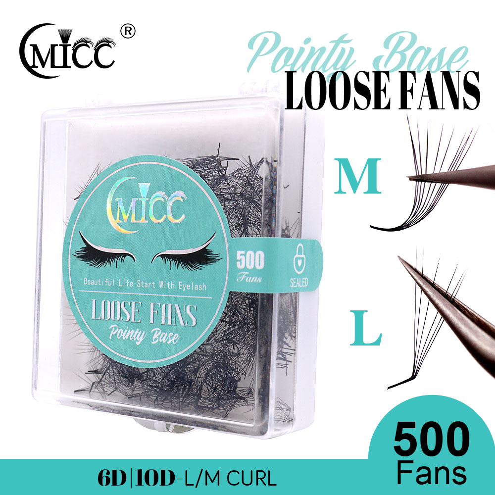 500 Fans 6D 6mm 10D M L Specia - Eyelash Extension Fox Eye ulasan dan harga