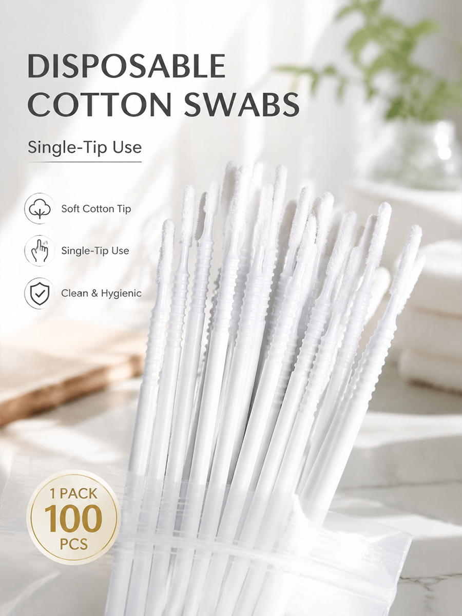 Disposable Long Cotton Swabs E - Eyelash Extension Cleaning ulasan dan harga