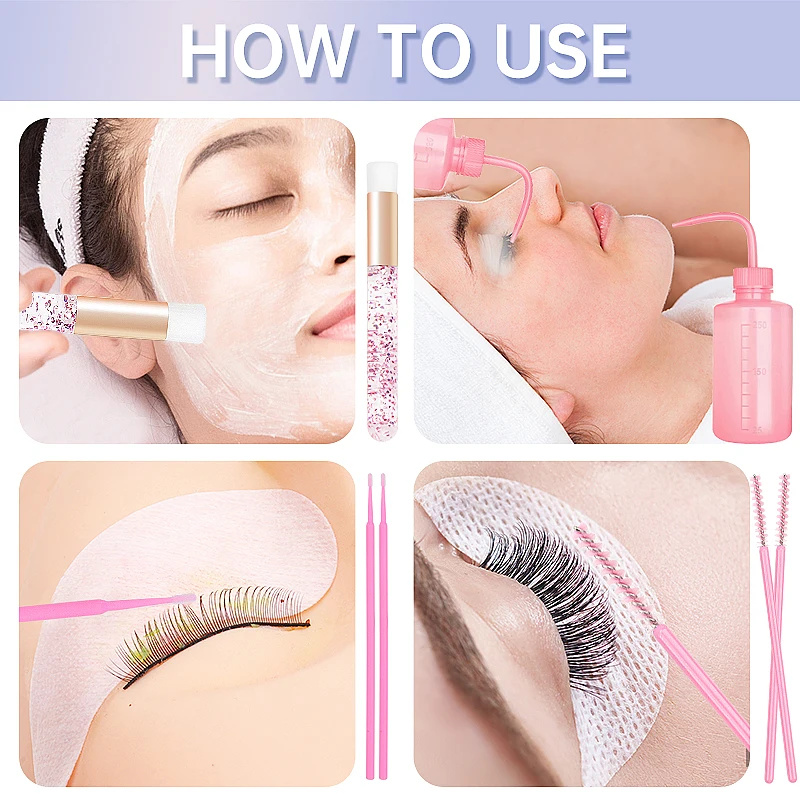 153pcs/Set Eyelash Extension S - Eyelash Extension Cleaning ulasan dan harga