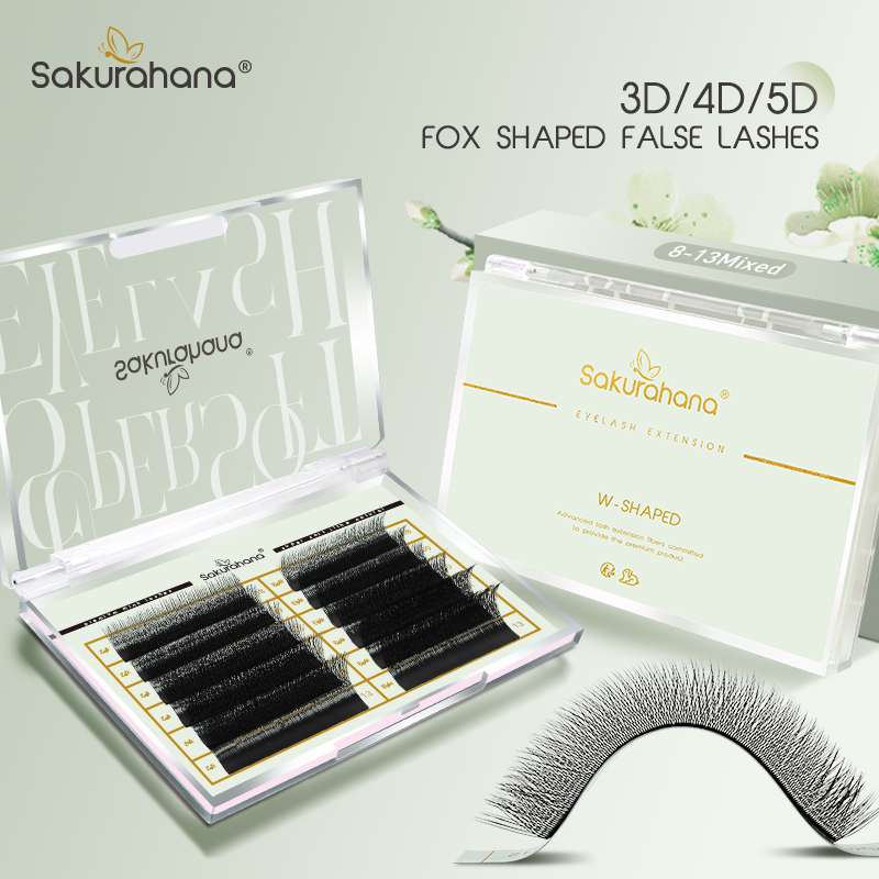SAKURAHANA Fox 3D 4D 5D Shaped - Eyelash Extension Fox Eye ulasan dan harga