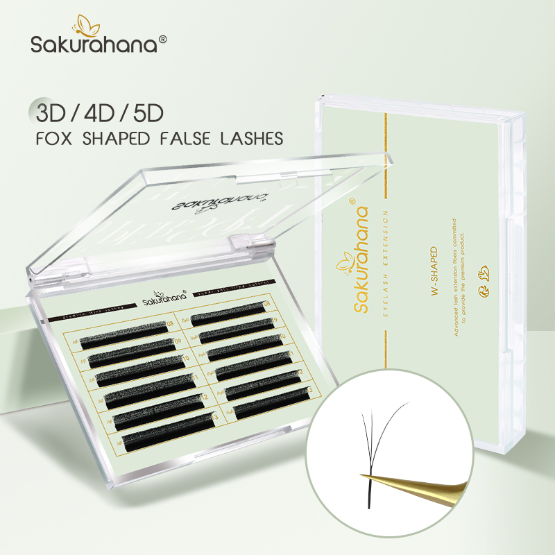 SAKURAHANA Fox 3D 4D 5D Shaped - Eyelash Extension Fox Eye ulasan dan harga